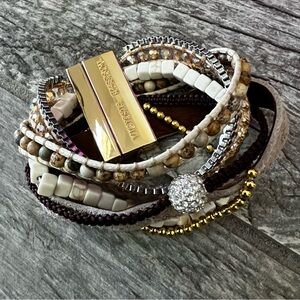 New Victoria Emerson Beaded Multi-Strand Wrap Bracelet